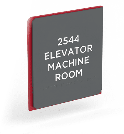 Architectural identity signage for wayfinding system